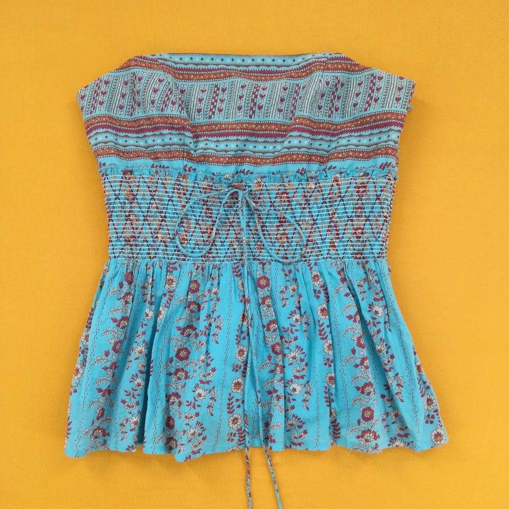 Plenty Tracy Reese bohemian strapless corset top